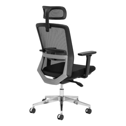 Aila Ergo Therapy Chrome High-Back Office Chair 