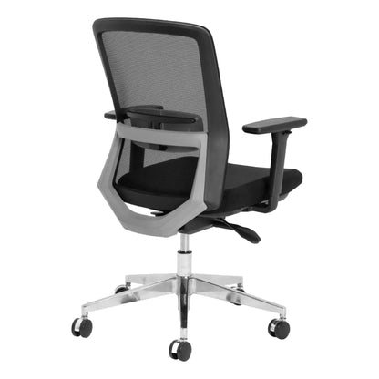 Aila Ergo Therapy Chrome Medium-Back Office Chair 