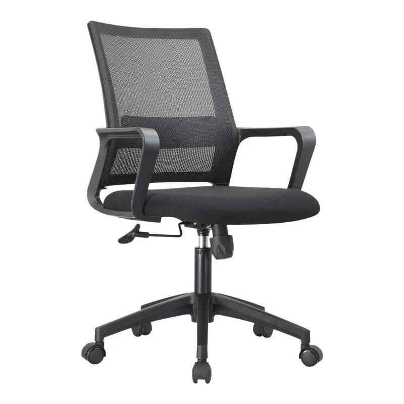 High-Quality Black Mesh Office Chair with Armrests for long hours and optimal support