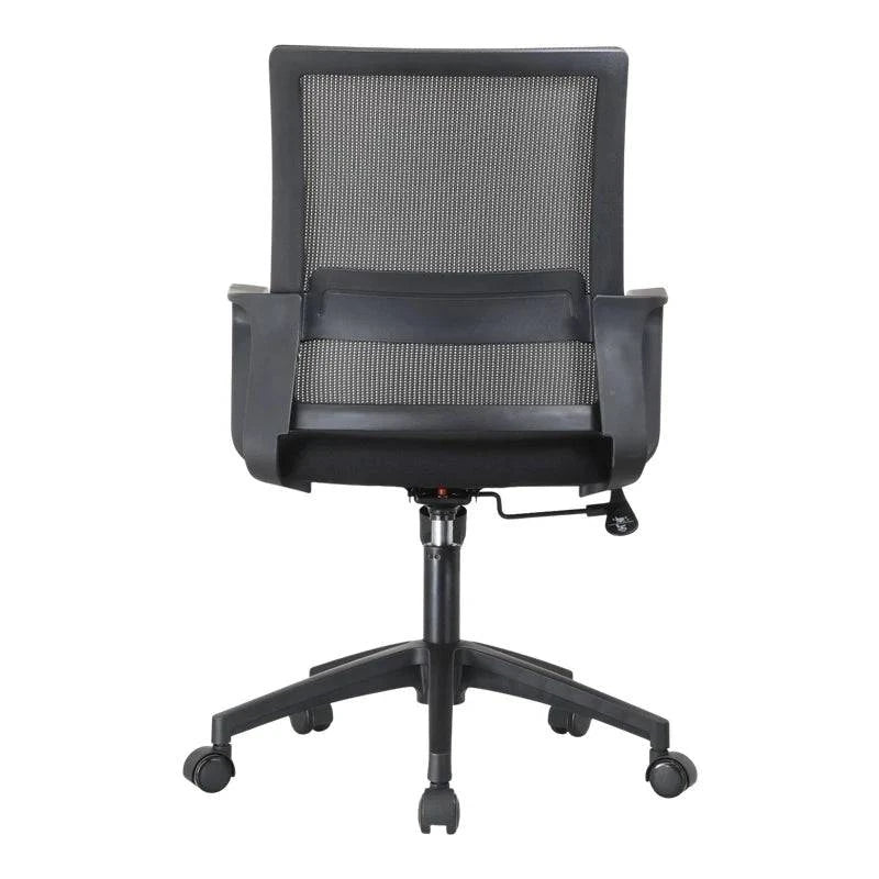 High-quality Black Mesh Office Chair with Armrests for long hours and adjustable height