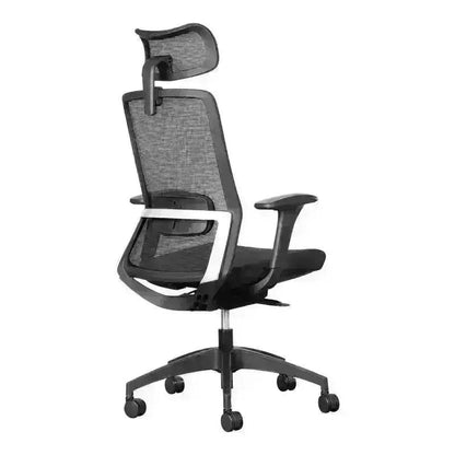 Black Capri Mesh Executive High-Back Office Chair with adjustable features for comfort