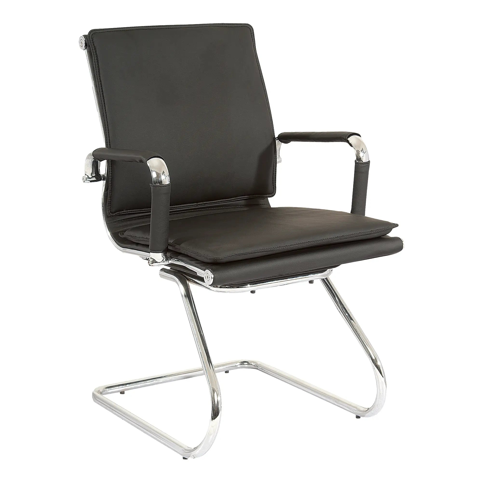 Classic Eames Flat Cushion Visitor Office Chair 