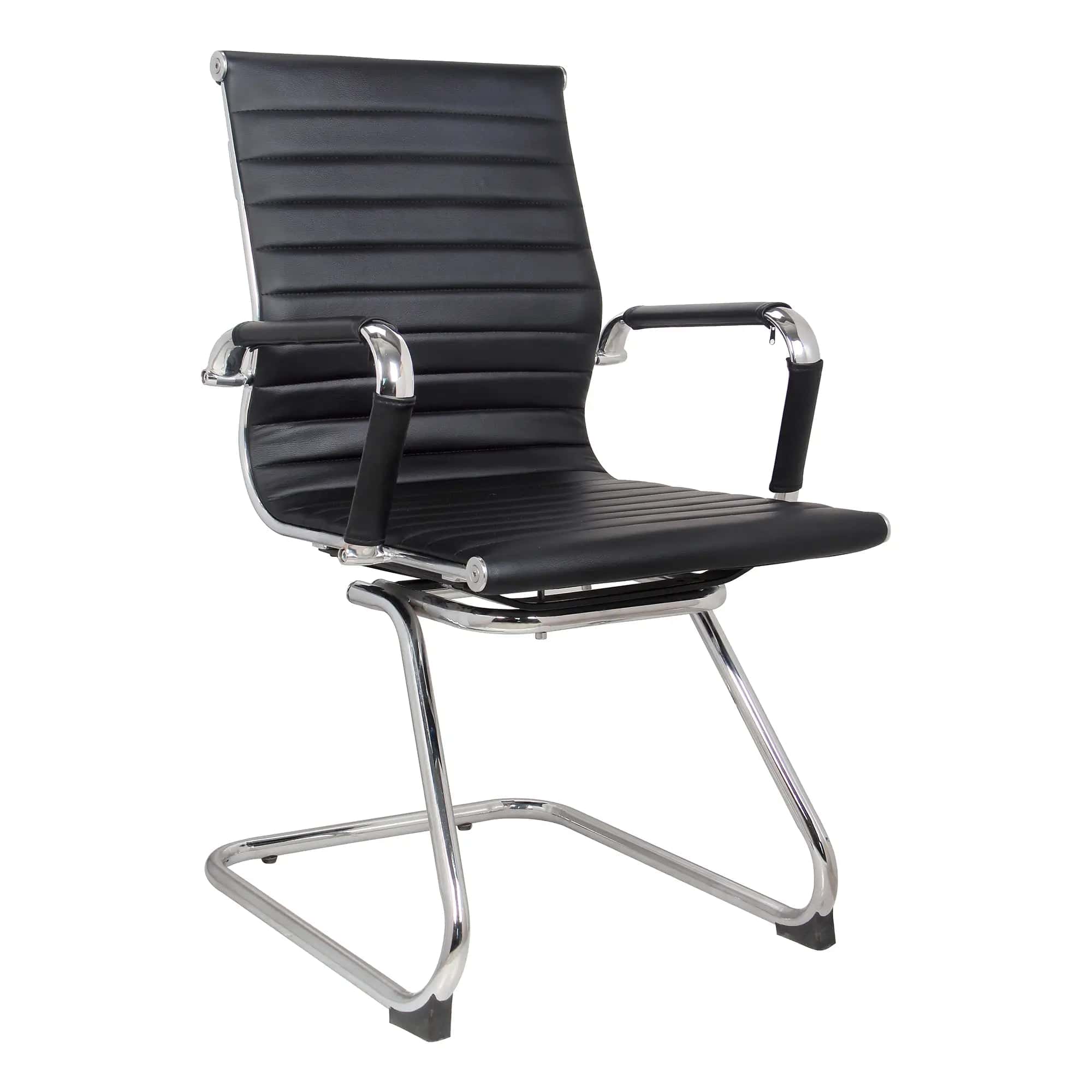 Classic Eames Genuine Leather Visitor Office Chair 