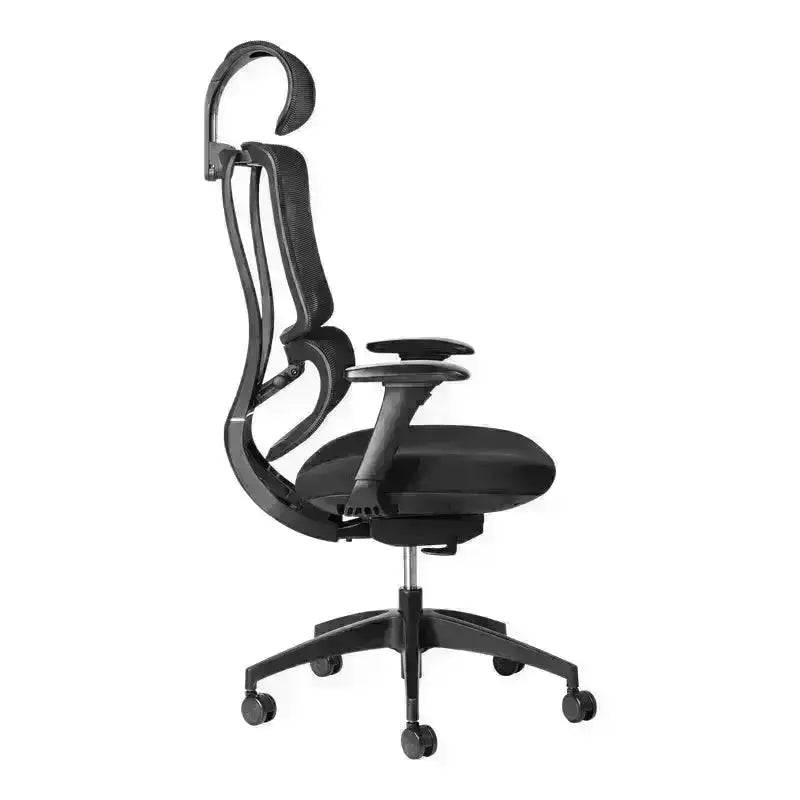 Black Ergoback Mesh Executive High-Back Office Chair with mesh back and adjustable armrests