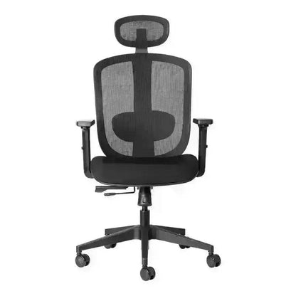 Black ErgoCurve Mesh Executive High-Back Office Chair with adjustable features and support