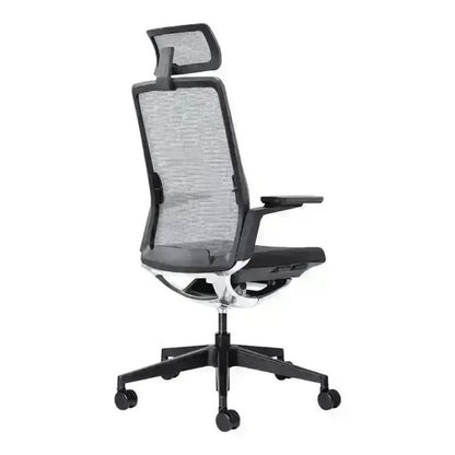 Evolv Mesh Executive High-Back Office Chair with headrest and adjustable features