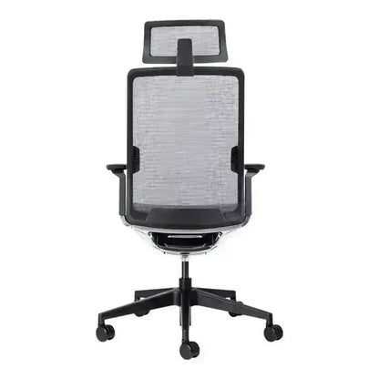 Evolv Mesh Executive High-Back Office Chair with headrest, armrests, and wheels