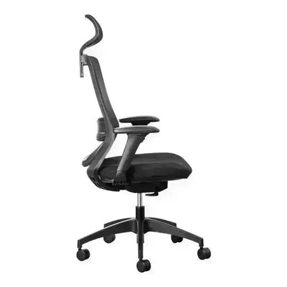 Black Mesh Executive High-Back Office Chair with Adjustable Features for Comfort