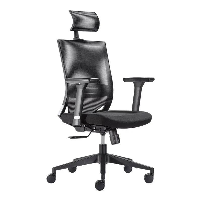 Black mesh Galaxy G7 High-Back Office Chair with adjustable armrests and lumbar support