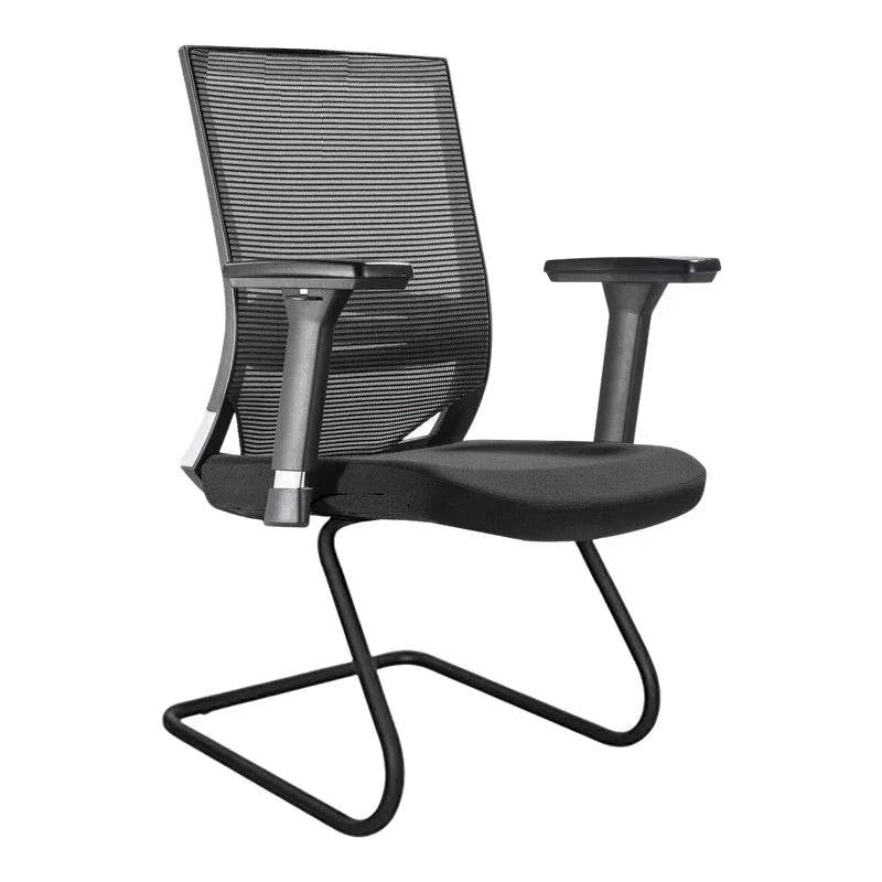 Stylish Black Mesh Galaxy G7 Visitor Office Chair with Armrests and Cantilever Base