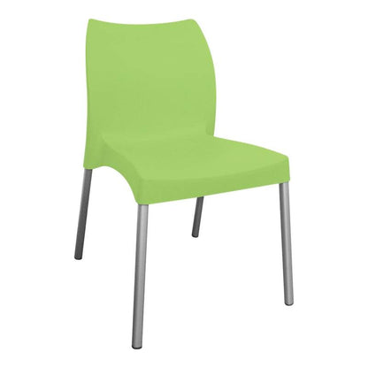 Lime green café chair with metal legs featured in CDN Shop files const variantmetafields