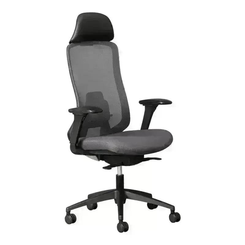 Vera Mesh Executive High-Back Office Chair featuring adjustable armrests and headrest